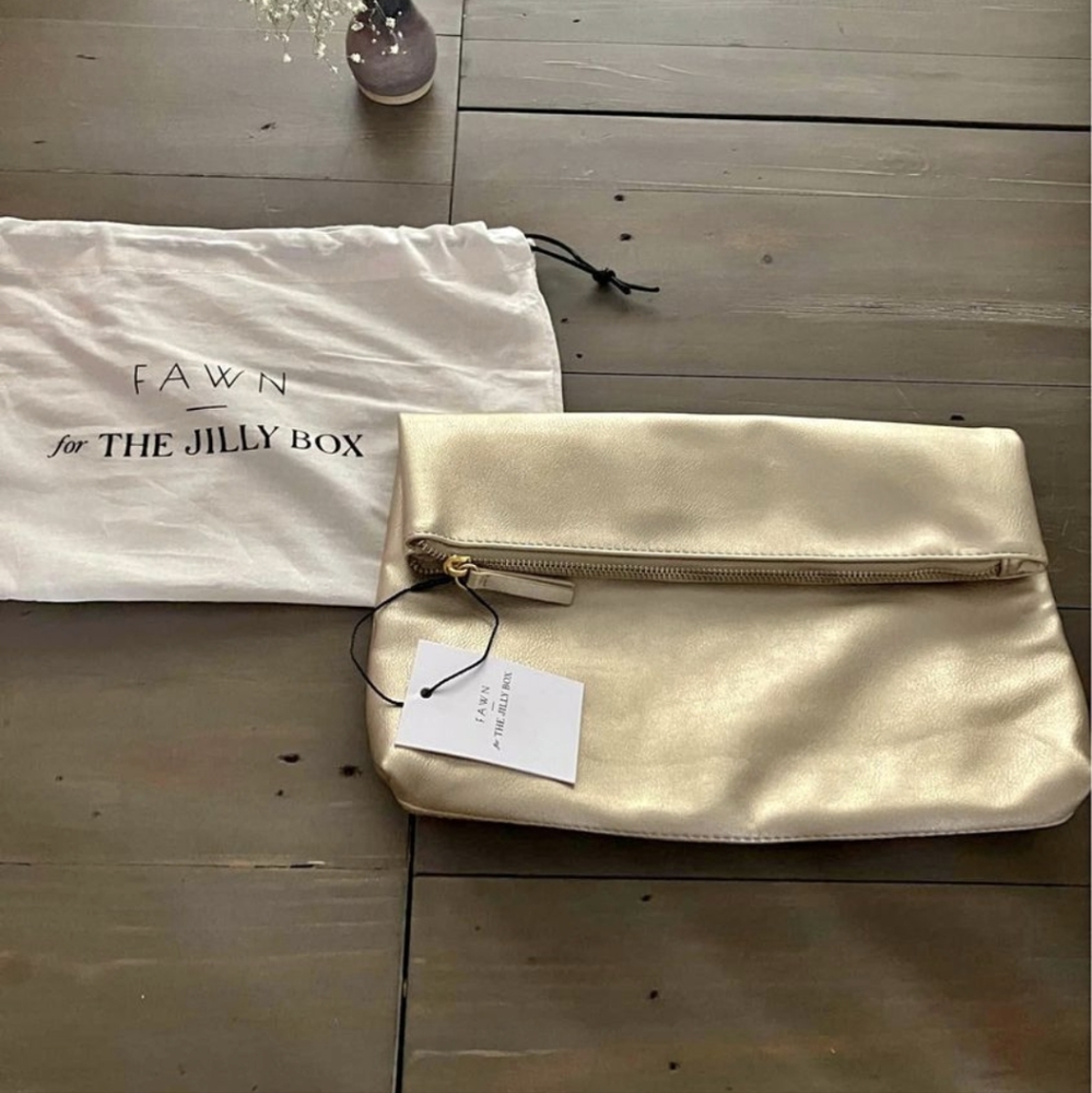 Fawn Designs x Jilly Box Gold Clutch
